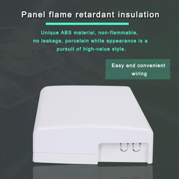 Network 4 Ports Fiber Optic Cable Termination Box 2 Core SC APC 120*80*25 Mm