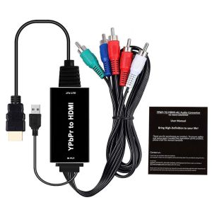 RCA RGB YPbPr To HDMI Converter 60Hz Video Audio Adapter