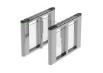 AC100V Pedestrian Barrier Gate LED Indicator 10mm Thickness Swing