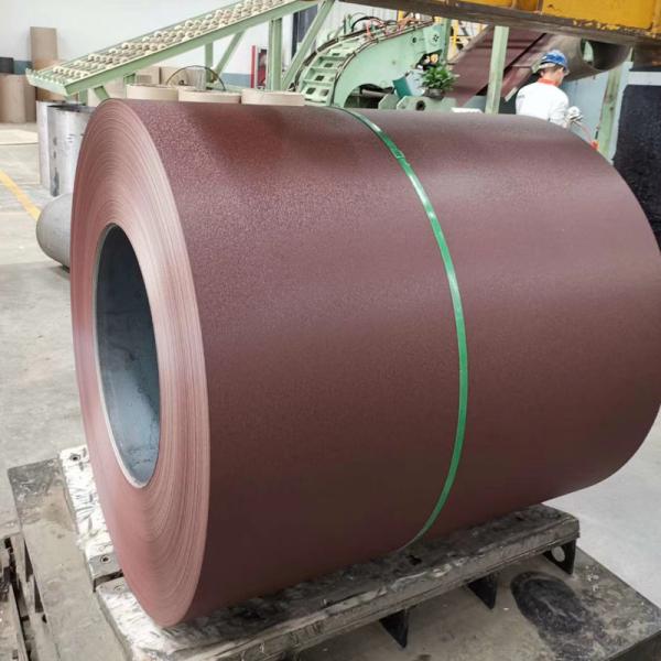 Z275=G90 Super SMP 40 Years Pre-Painted Galvanized Red Color Textured Trapezoidal Roof Sheet Metal Roof Wall Cladding