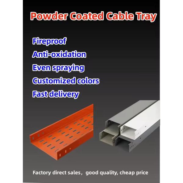 Steel Cable Tray With Varying Lengths And Side Rail Heights For Electrical Wiring Needs