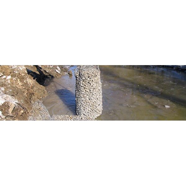 Large Scale Gabion Mesh Cage 60*80 Mm / 80*100 Mm For River Training