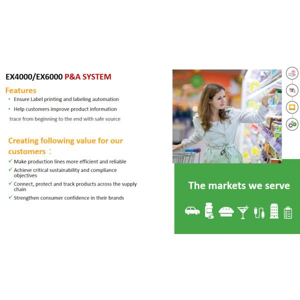 Automatic Piezo High Resolution Inkjet Printer Case Labeling System For Packaging Lines