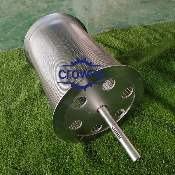 Stainless Steel Durable Wedge Wire Rotary Drum Fish Barrier Screens wedge wire screen