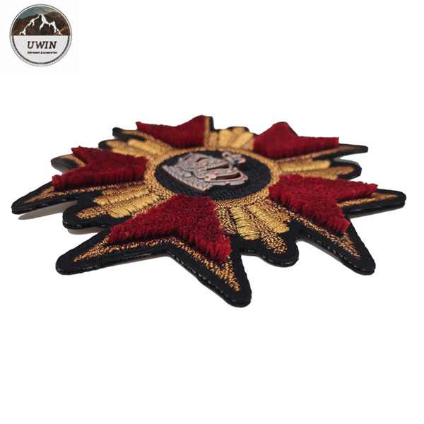 3D Washable Custom Made Embroidered Patches No Minimum With Logo Embossed
