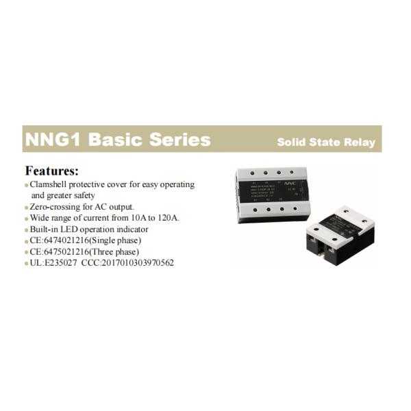 NNG1 Basic Series Solid State Relay with Superior Performance for Industrial Applications