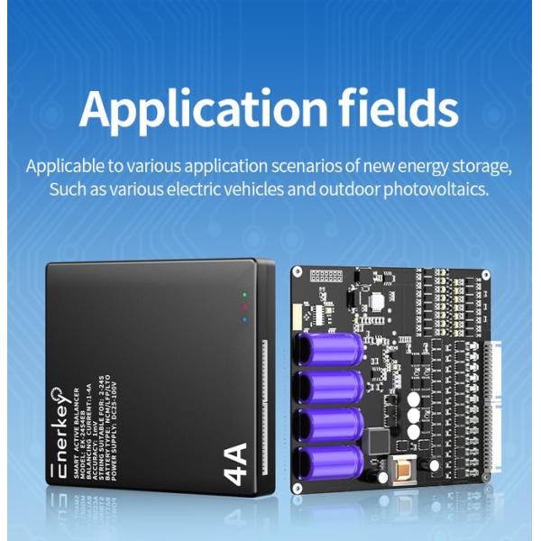 Enerkey 4A Smart Li-ion Balancer 2-24S Intelligent Equalizer For Industrial Energy Storage