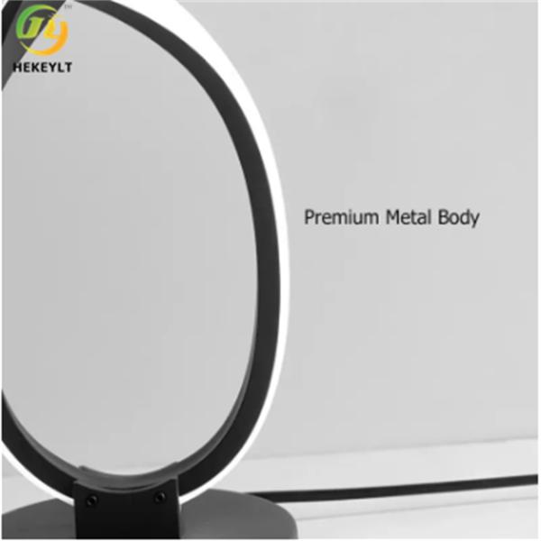 Nordic Modern Led Bedside Table Lamp Black Geometric Minimalist For Indoor