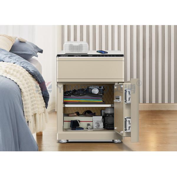 ISO9001 ISO14001 Solid Steel Double Alarm Smart Safe Box With Fingerprint Auto Open