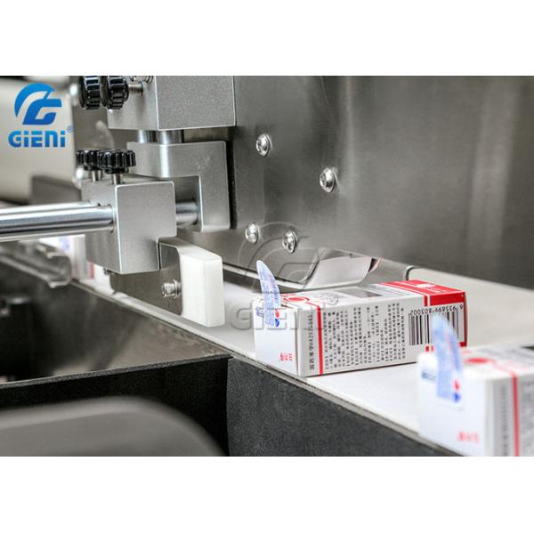 Dual Corner Automatic Box Labeling Machine 120PPM Label Sealing Machine