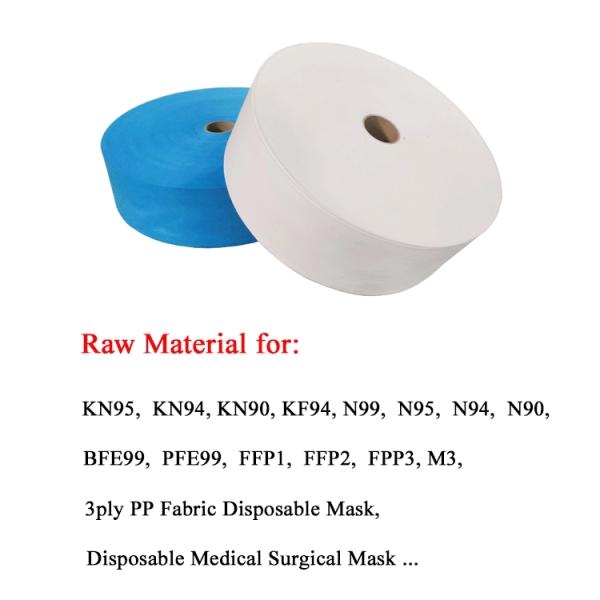 Hydrophobic Non Woven Polypropylene Roll Anti Bacteria Various Multiple Color