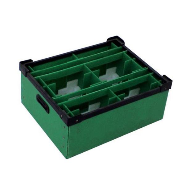 Plastic Turnover Box Partition And Dividers For Electronic Parts Corrugated Hollow Sheet