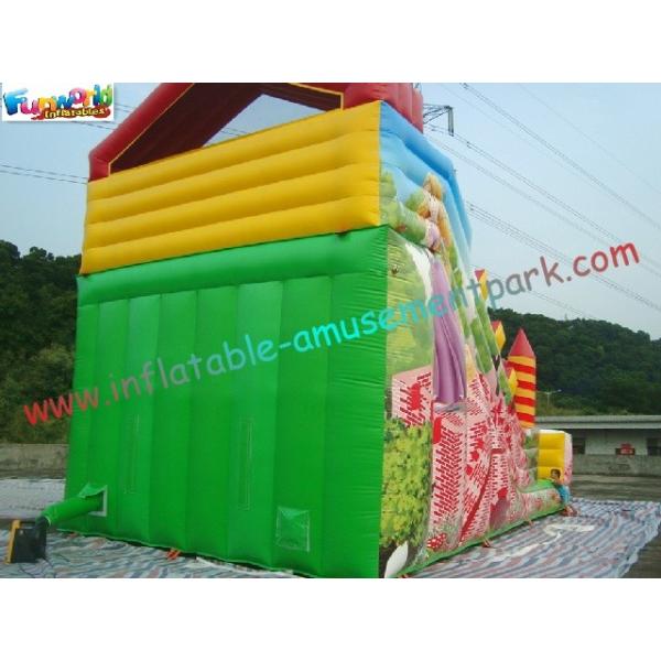 Popular Full Printing Commercial Inflatable Water , Customized Inflatable Slide