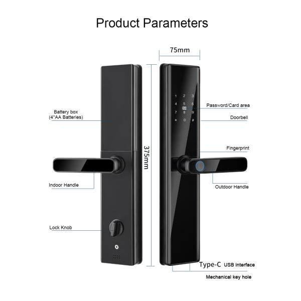 Upgrade Your Door Lock with Tuya Wifi/Zigbee/TTlock App Password Fingerprint Card Key
