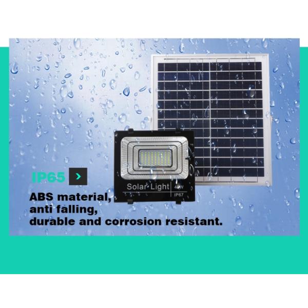 High Brightness Solar LED Flood Lights 40W 3000K-6500K Popular Design 2600LM