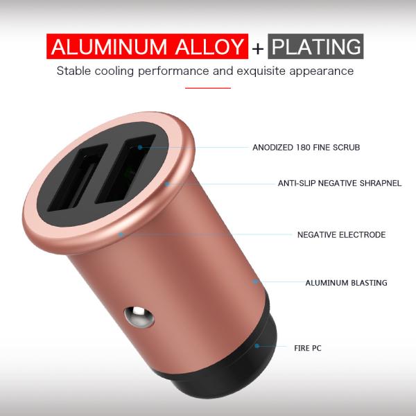 4.8A Dual USB CAR CHARGER Universal Compatible HOCO USB CAR CHARGER for all electronics