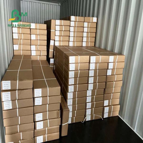 36'' x 500ft 92 Brightness 20lb CAD Plotter Paper Uncoated Bond Roll 3'' Core