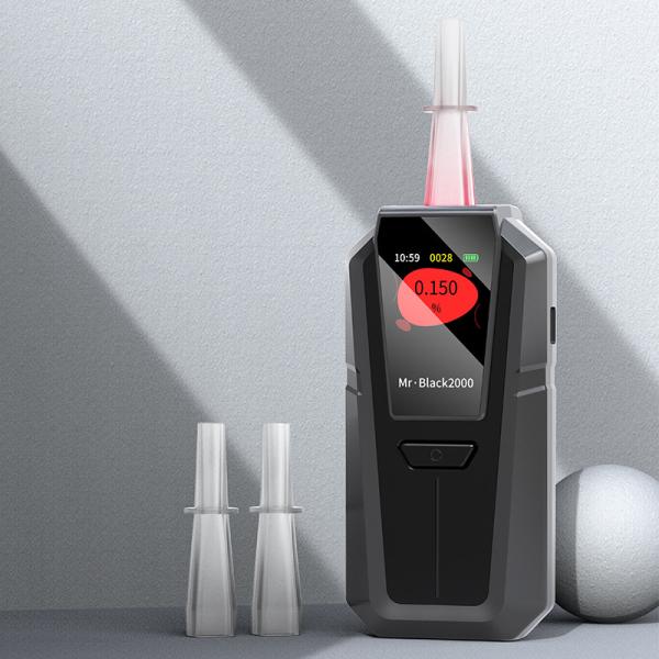 5 Second Alcohol Breathalyzer Tester Machine with Rechargeable Lithium Battery