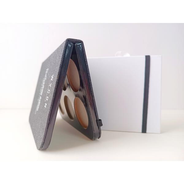 Mini Custom Eyeshadow Palette With Mirror 4 Color Make Up Cosmetic Packaging