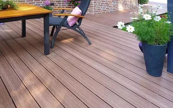 WPC Eco Friendly Wooden Plastic Composite Flooring Boards / Decking