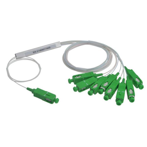 Micro Coupler 1x8 Plc Splitter , Steel Tube Ftth Splitter