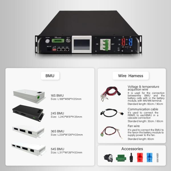 120S384V 50A Battery Management System high voltage BMS(HV BMS) For Lithium Lifepo4 Battery Growatt ATESS Sofar Goodwe Inverter