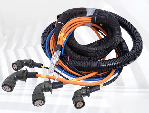 6 Axis Robot Wiring Harness 200mm , 50 Core Body Wiring Harness For New Energy Charging Pile