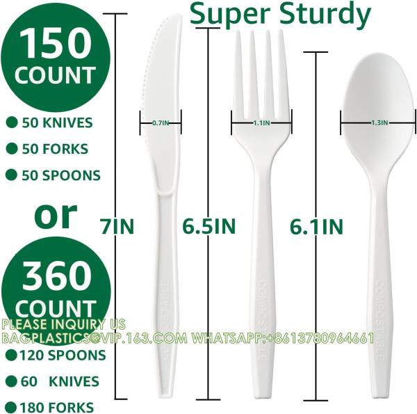 Knives Forks Spoons Utensils, Heavyweight HeavyDuty Flatware Is Eco Friendly