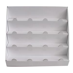 China White Cardboard Countertop Displays Eco Friendly Corrugated Material wholesale
