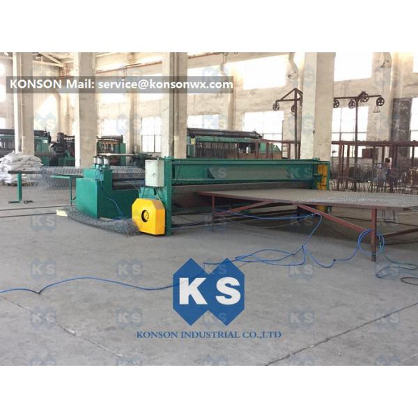 High Efficiency Gabion Mesh Machine Mesh Size 60x80 Mm Producing Rate >3.3 M / Min