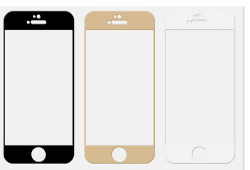 China Colorful glass screen protector for iphone5 wholesale