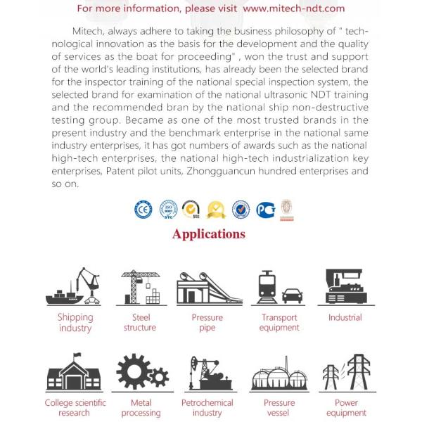 Mitech Digital Ultrasonic Flaw Detector For Testing Large Workpieces And Industrial Use MFD500B