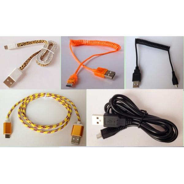 USB data and charge cable for mobile phone , multi-colored options-RM4RB1