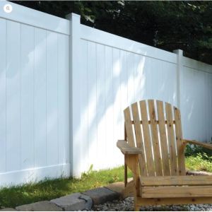 China 6ft White PVC Privacy Fence Panel 1.8mHx2.4mW wholesale