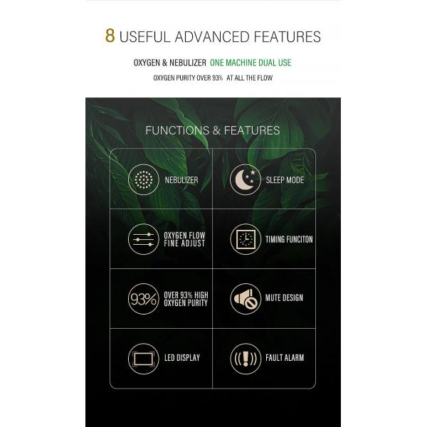 220V O2 Concentrator Machine , Oxygen Machine 10l With Atomize Function