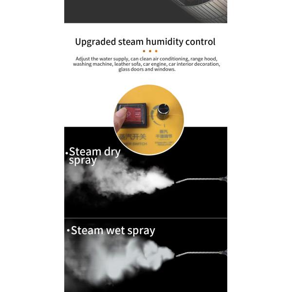 2600w Multipurpose Household Steamer Cleaning Machine Car Kitchen Electric Handheld High Pressure Steam Cleaners