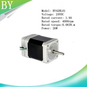 China 26W BY42BL01 4000rpm 24VDC high speed dc motor wholesale