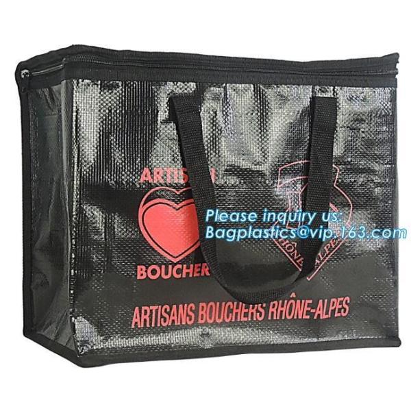 Foldable Lunch Insulated Cooler Bag Heated Food Delivery Bag Thermal Pizza Delivery Cooler Bag