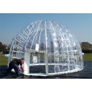 China inflatable clear dome tent , clear plastic tent , inflatable transparent tent wholesale