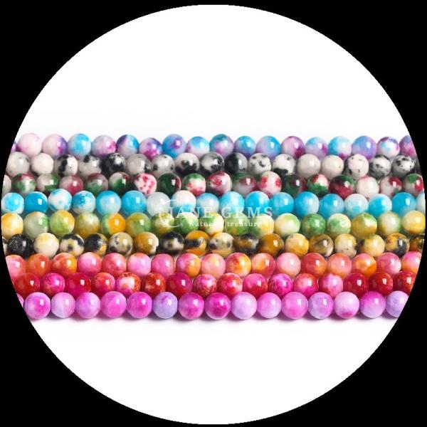 Natural Gemstone Bracelets Various Color Jade Loose Bead Strands to Elevate Your Style with Natural Elegance