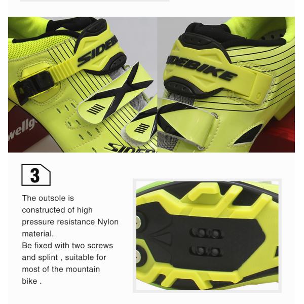 Microfiber Upper Mens MTB Cycling Shoes High Reliability With CE / ISO Certification