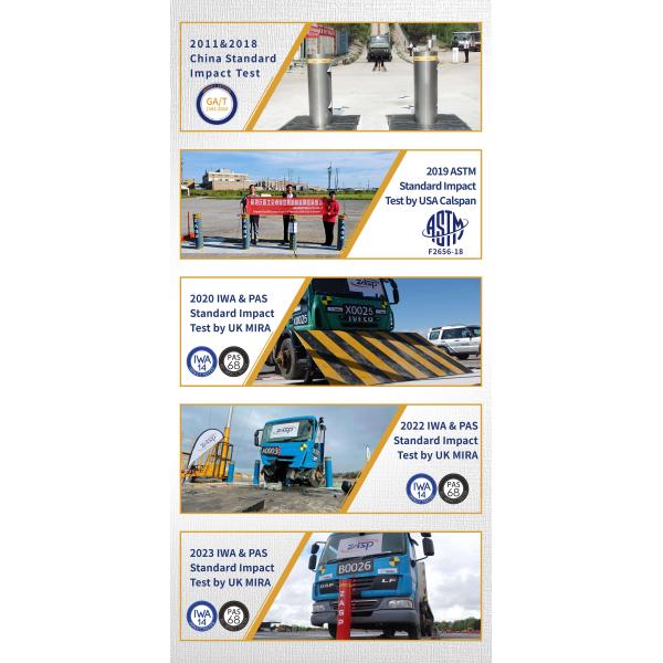 K12 M50 Automatic Rising Bollards For Driveways IWA Certificated