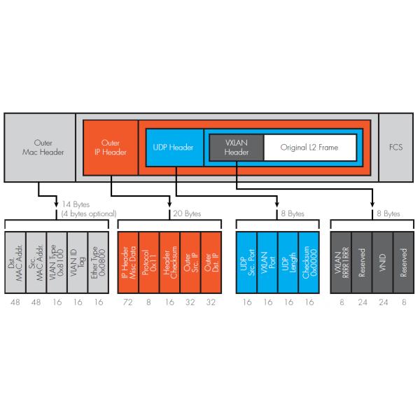 NetTAP® Network Packet Broker VXLAN Header Stripping in Original Packet and Metadata