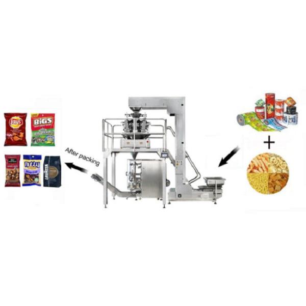 VFFS 14 Heads Weigher 5000g Puffed Food Packing Machine