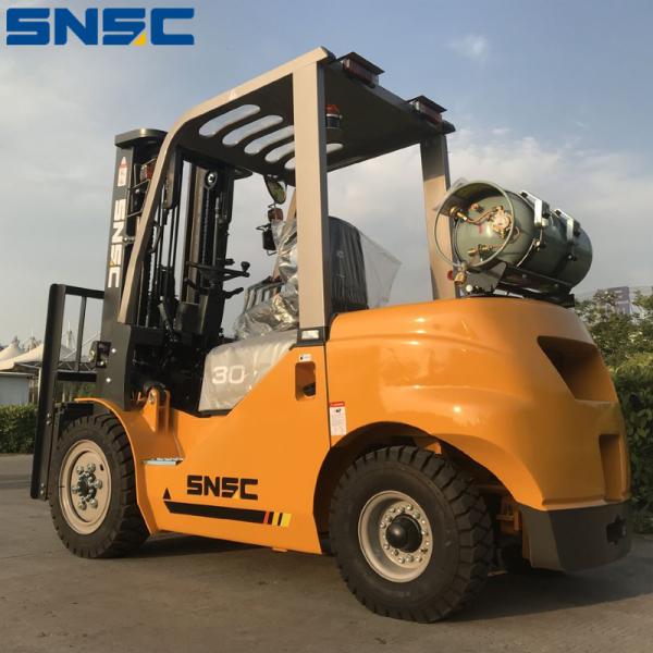 3000kg Low Mast LPG Forklift with Triangle Wide Rearview Mirror and Rated Load 3000kg