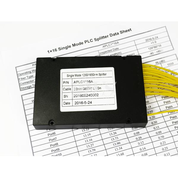 Splitter optic 1x16 plc, sc/upc input and sc/apc output