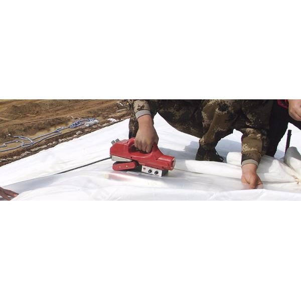 220V Portable AUTO Industrial HDPE , LDPE Geomembrance Hot Air Welding Machine