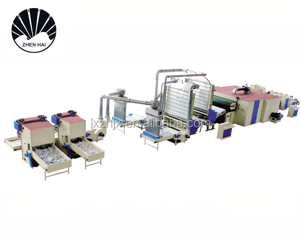 YWJM-1 Stiff Wadding and thermo bonded wadding production line