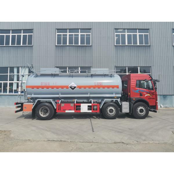 2 Passenger FAW 6*2 Corrosive Tank Truck L4BH Design Code 14.5m3 Capacity