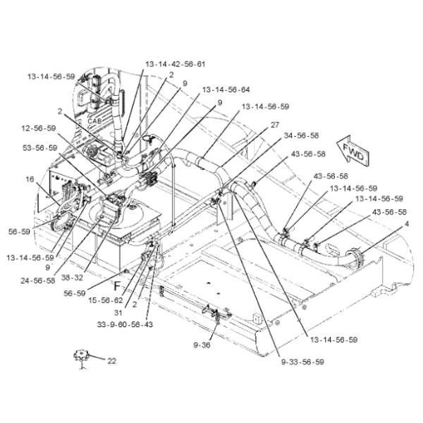 CAT 320D Excavator Wiring Harness 306 8610 Applied To C6.4 Engine CAT 320D Excavator Wiring Harness 306 8610 Applied To C6.4 Engine